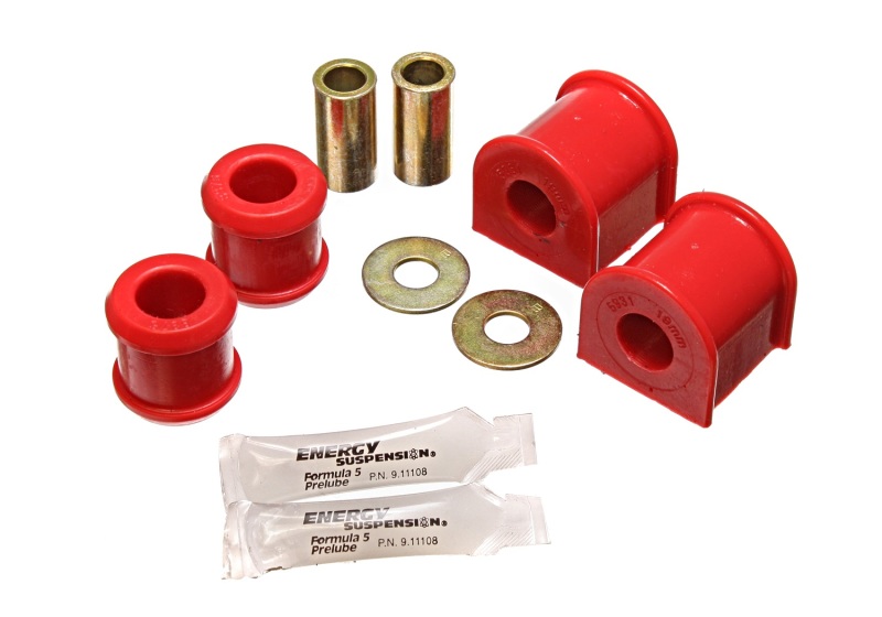 Energy Suspension Rear Sway Bar Bushing Set 19Mm - Red - 2.5113R