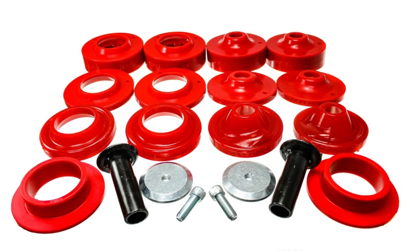 Energy Suspension 18+ Jeep Wrangler JL Red Rock-Flex 2in Adjustable Coil Spacer Set - 2.6116R