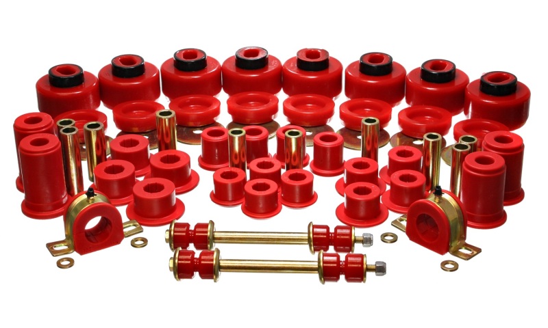 Energy Suspension 99-06 Chevy C1500 New Body Style Silverado 2WD Red Hyper-flex Master Bushing Set - 3.18129R