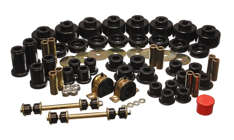 Energy Suspension 01-06 Chevy Silverado 4WD Black Hyper-flex Master Bushing Set - 3.18128G