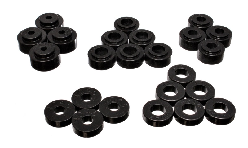 Energy Suspension 68-72 Chevrolet Chevelle/Monte Carlo/Malibu/Laguna/El Camino Black Body Mount Set - 3.4113G