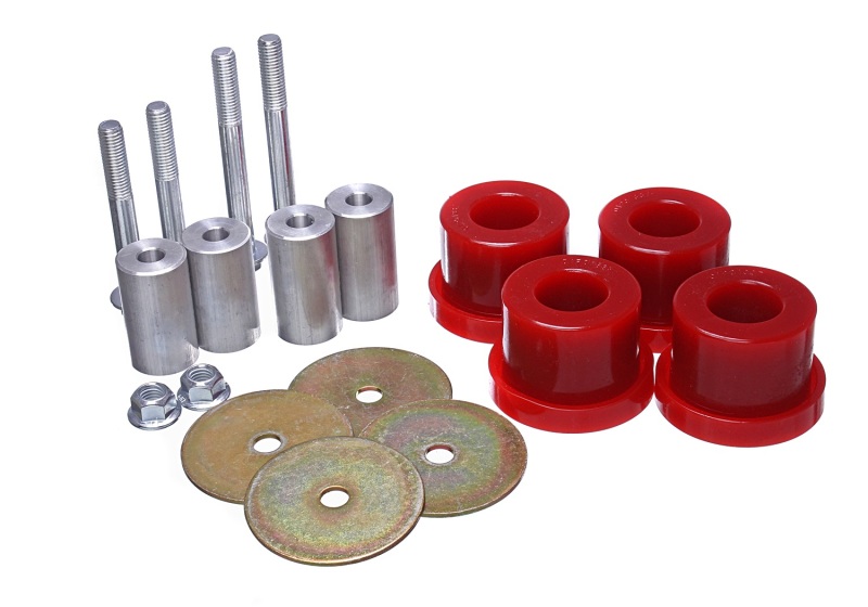 Energy Suspension 2015 Ford Mustang (Exc Cobra) Red Differential Mount Bushing Set - 4.1139R