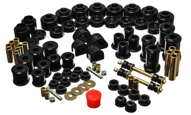 Energy Suspension 97-01 Ford Expedition/Navigator 4WD Black Hyper-Flex Master Bushing Set - 4.18115G