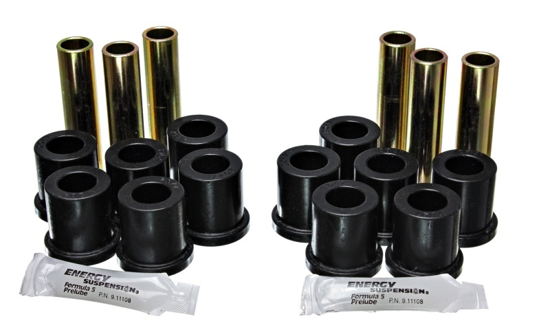 Energy Suspension 73-79 Ford F-100/F-150 2WD Black Rear Leaf Spring Bushing Set - 4.2116G