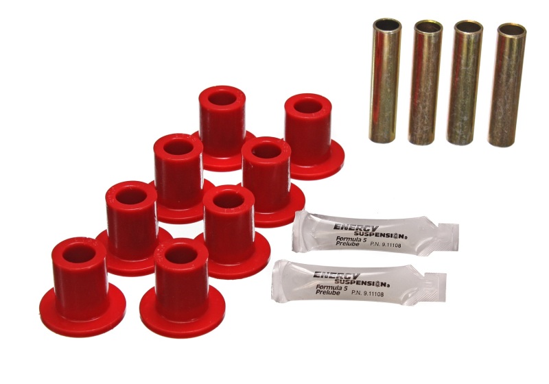 Energy Suspension Leaf Spring Bushing Set - Red - 5.2102R