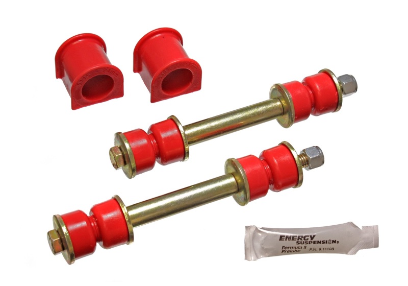 Energy Suspension 89 Toyota 4Runner 2/4WD Red 24mm Complete Front Sway Bar Bushing Set - 8.5106R