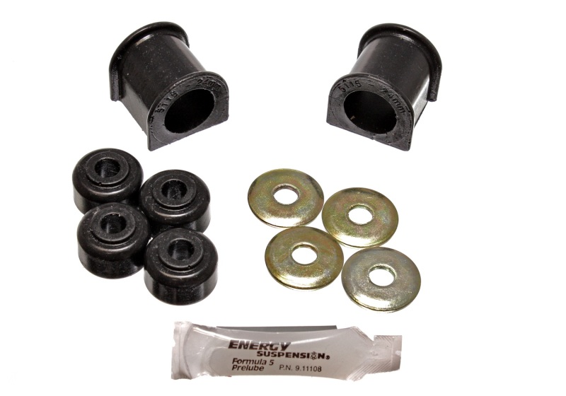 Energy Suspension 24Mm Front Stabilizer Bushings - Black - 8.5114G