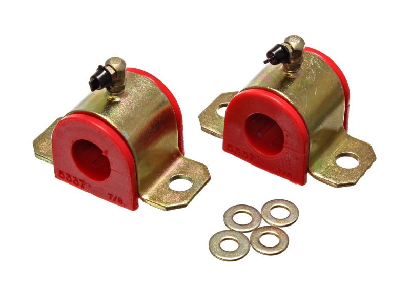 Energy Suspension 00-05 Toyota Celica Red 22mm Front Sway Bar Frame Bushings (Greaseable Frame Bushi - 8.5124R