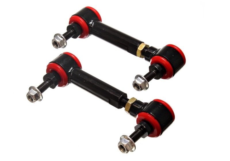 Energy Suspension Universal Red 4-3/4in-5-3/4in inAin Range Pivot Style End Link Set - 9.8170R