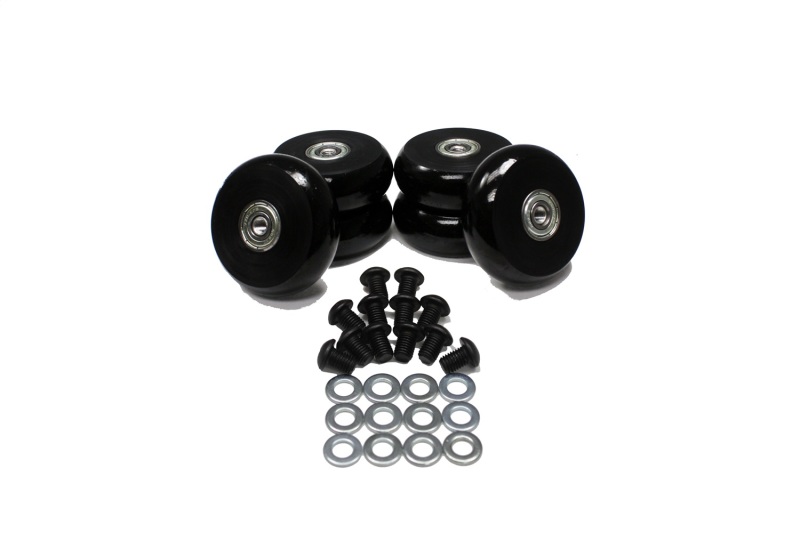 Energy Suspension 2.375in Black Hyper-Glide PolyCreeper Wheels (Set of 6) - 9.9172G