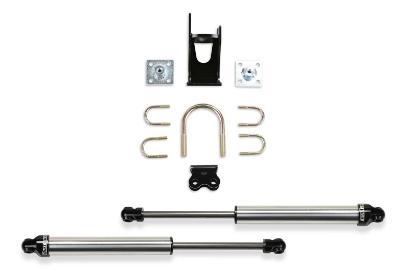 Fabtech 05-21 Ford F250/350 4WD Dual Steering Stabilizer System (Opposing Style) w/DL 2.25 Shocks - FTS220512