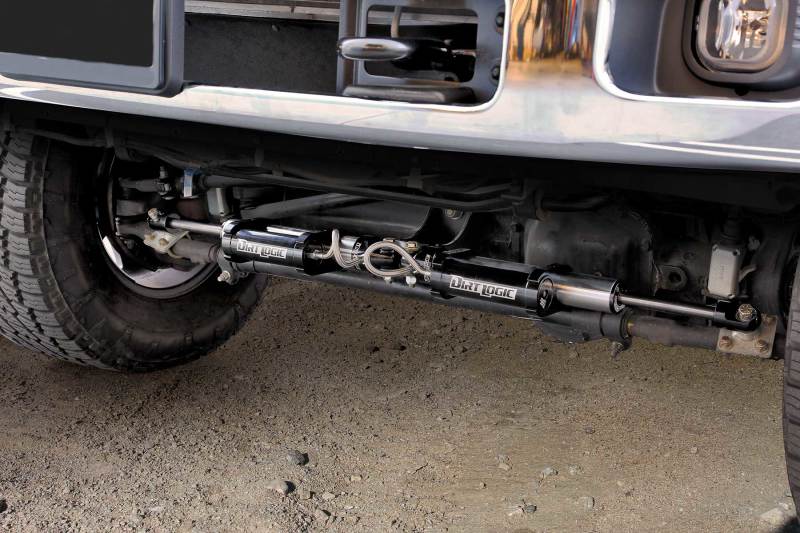 Fabtech 05-21 Ford F250/350 4WD Dual Steering Stabilizer System (Opposing Style) w/DL 2.25 Res Shock - FTS221162