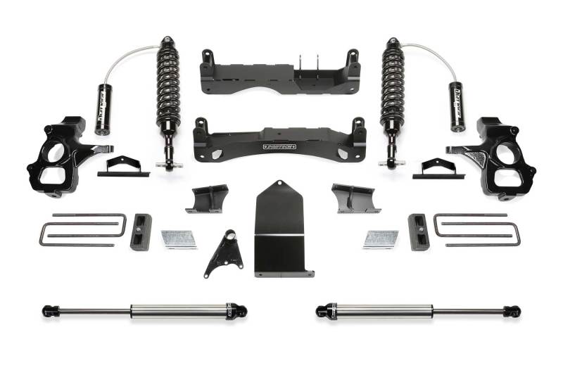 Fabtech 14-18 GM C/K1500 P/U w/oE Forg Stl UCA 4in Perf Sys w/Dl 2.5 & 2.25 - K1117DL