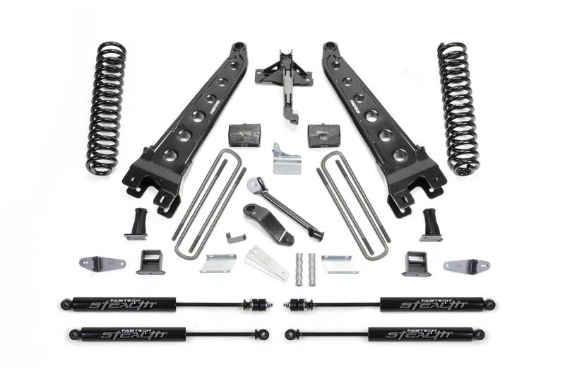 Fabtech 08-10Ford F450/550 4WD 6in Rad Arm Sys w/Coils & Stealth - K2052M