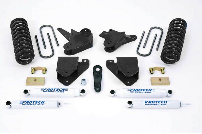 Fabtech 01-04 Ford F250/350 2WD 6in Basic Sys w/Perf Shks - K2098