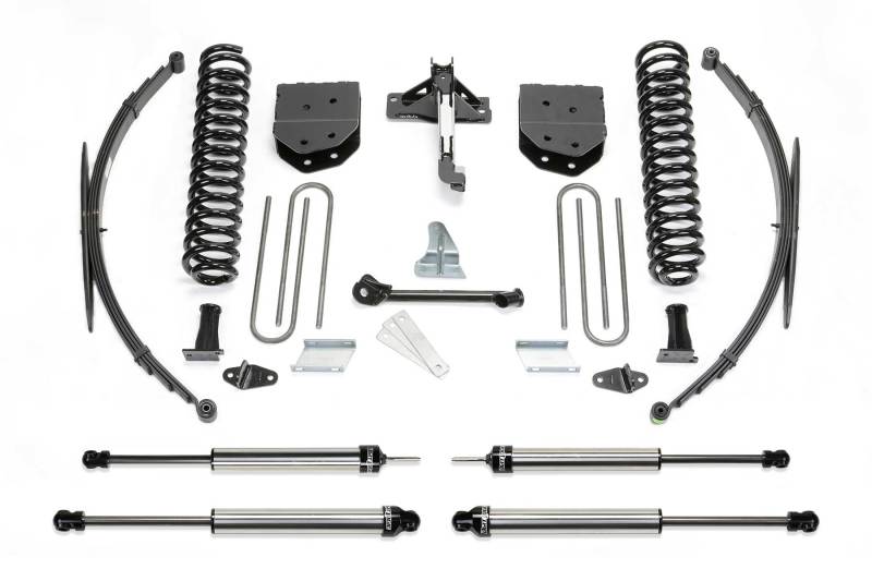 Fabtech 08-16 Ford F250/350 4WD 8in Basic Sys w/Dlss Shks & Rr Leaf Sprngs - K2127DL