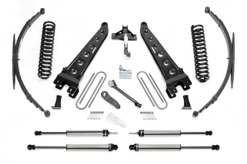 Fabtech 08-16 Ford F250/350 4WD 8in Rad Arm Sys w/Coils & Rr Lf Sprngs & Dlss Shks - K2128DL