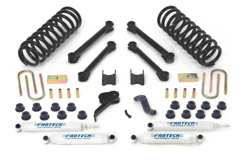 Fabtech 03-08 Dodge 2500/3500 4WD Diesel Only 4.5in Perf Sys w/Perf Shks - K3006