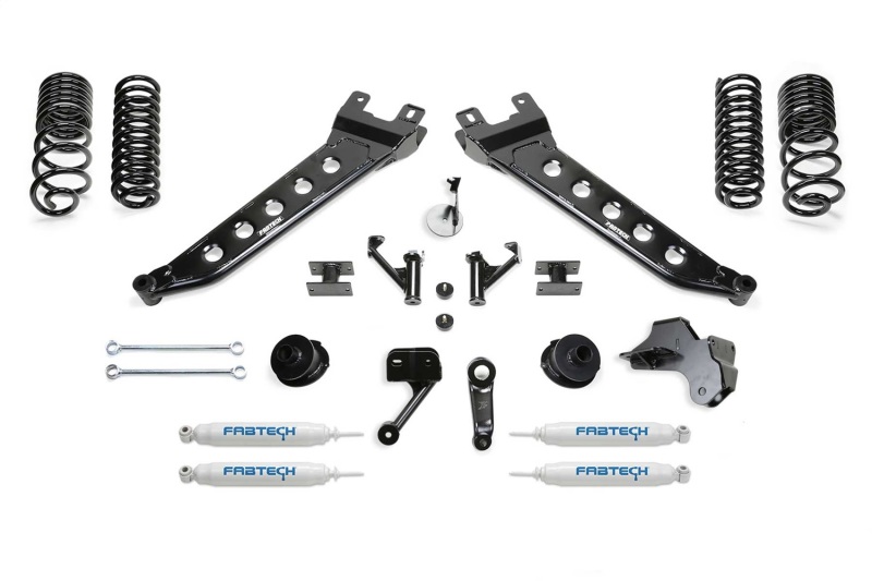 Fabtech 19-21 Ram 2500 4WD 5in Radius Arm Kit w/Perf Shks - K3180