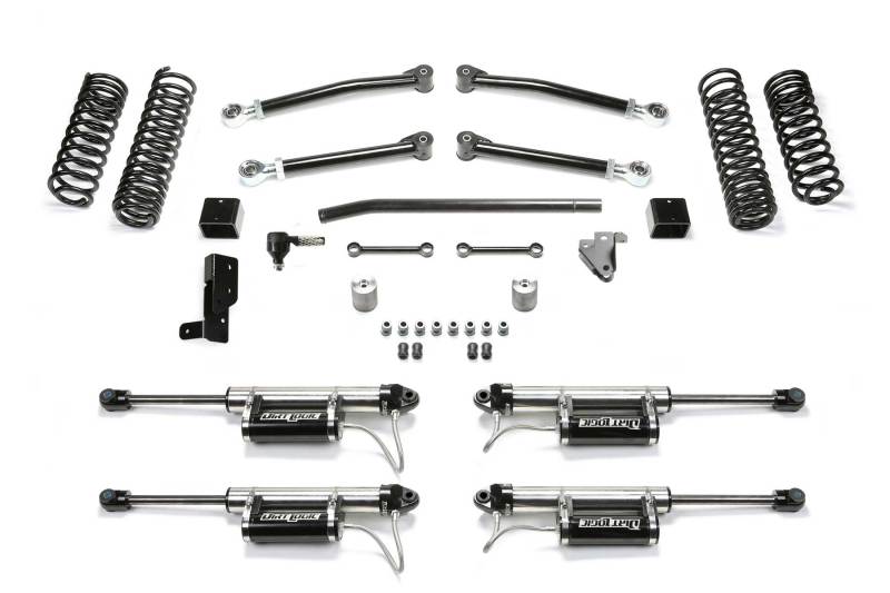 Fabtech 18-21 Jeep JL 4WD 4-Door 3in Trail w/Dlss Resi Shks - K4118DL