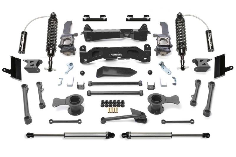 Fabtech 10-15 Toyota 4Runner 4WD 6in Perf Sys w/Dl 2.5 C/O Resi & 2.25 - K7061DL