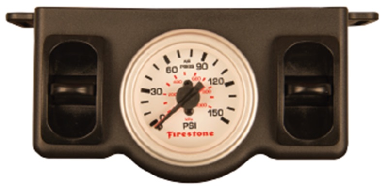 Firestone Electric Dual Pressure Gauge Dual - White Plastic (WR17602576) - 2576