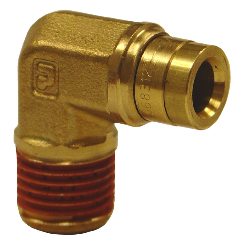 Firestone Male 1/4in. Push-Lock x 1/8in. NPT 90 Degree Elbow Air Fitting - 25 Pack (WR17603128) - 3128