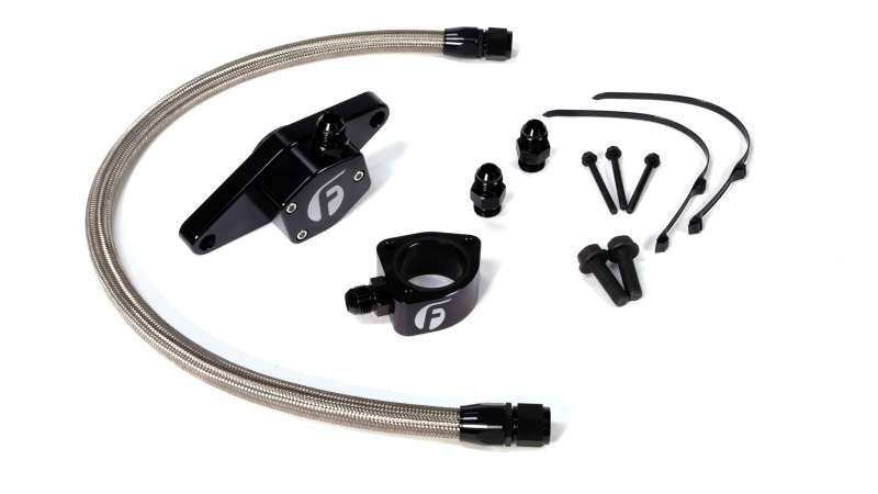 Fleece Performance 98.5-02 VP Coolant Bypass Kit w/ Stainless Steel Braided Line - FPE-CLNTBYPS-CUMMINS-VP-SS