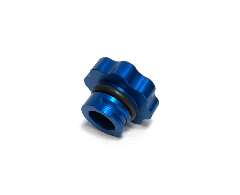 Fleece Performance 01-16 GM 2500/3500 Duramax Billet Oil Cap Cover - Blue - FPE-DMAX-OC-BLU