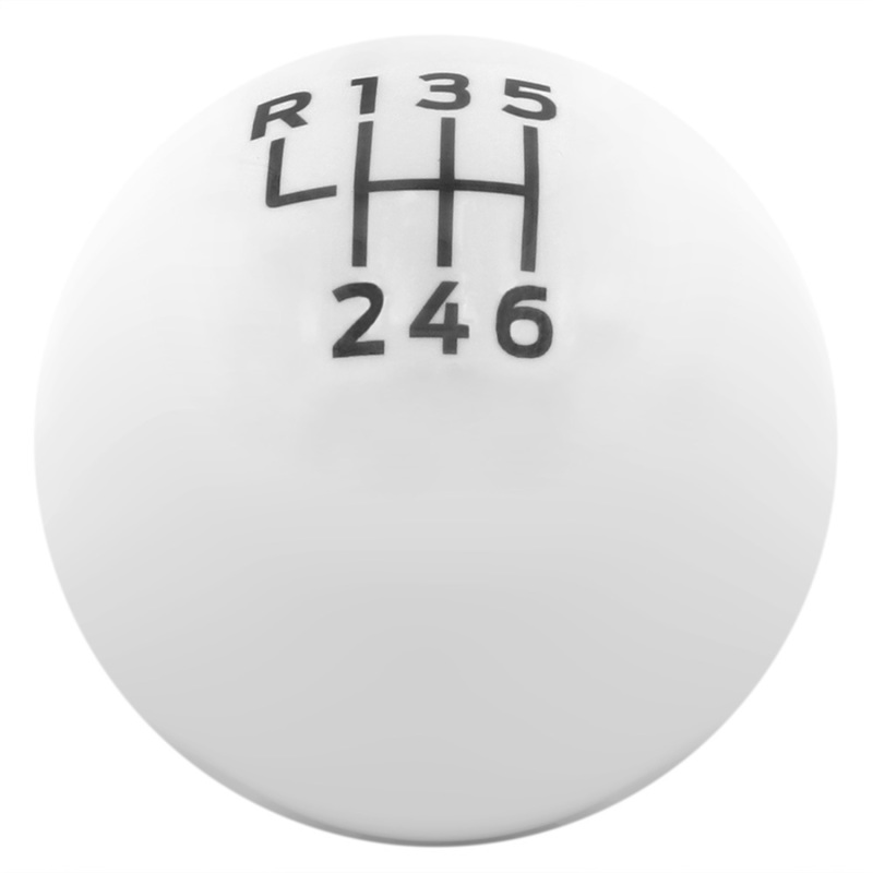 Ford Racing 15-19 Ford Mustang EcoBoost / GT w/ 6-Speed Manual Transmission Bullitt White Shift Knob - M-7213-M8B