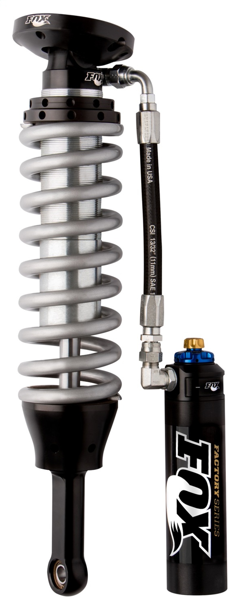 Fox 05+ Tacoma 2.5 Factory Series 4.61in. Remote Res. Coilover Shock w/DSC Adj. - Black/Zinc - 880-06-376