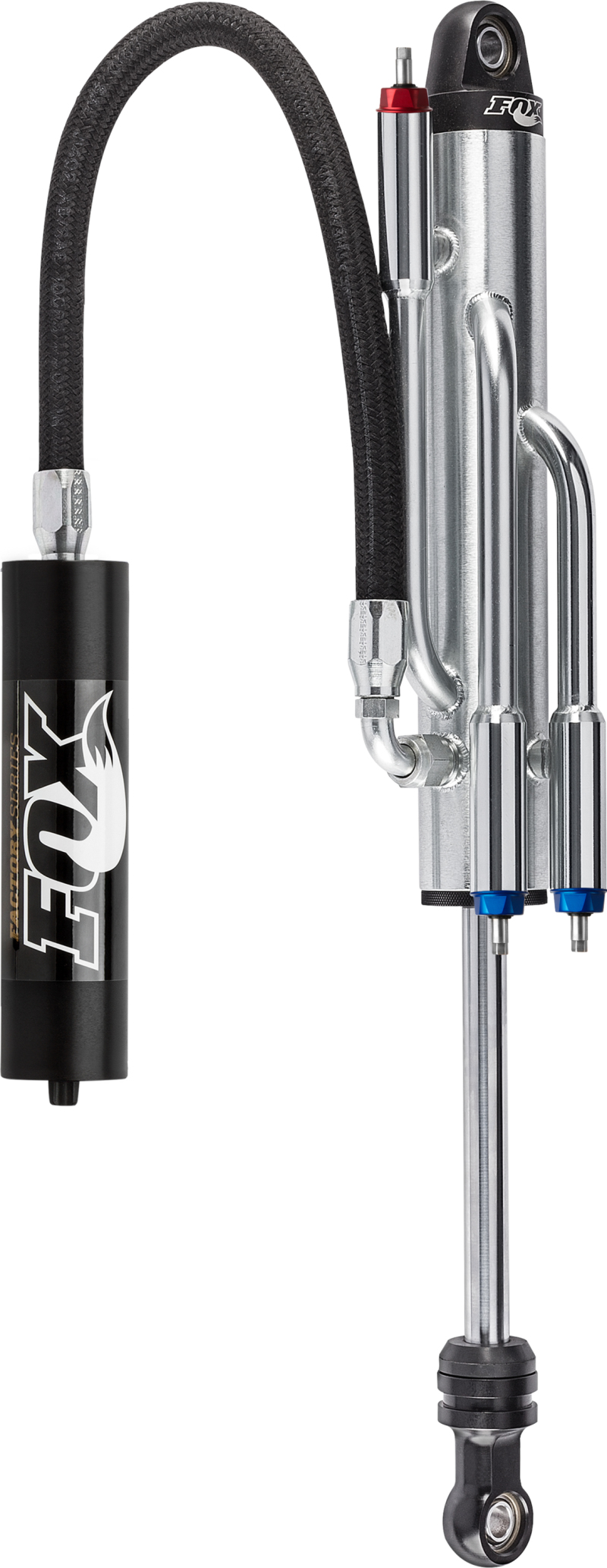 Fox 2.5 Factory Series 18in. Remote Res. 3-Tube Bypass Shock (2 Cmp/1 Reb) 7/8in. Shft(21/70) - Blk - 980-02-117