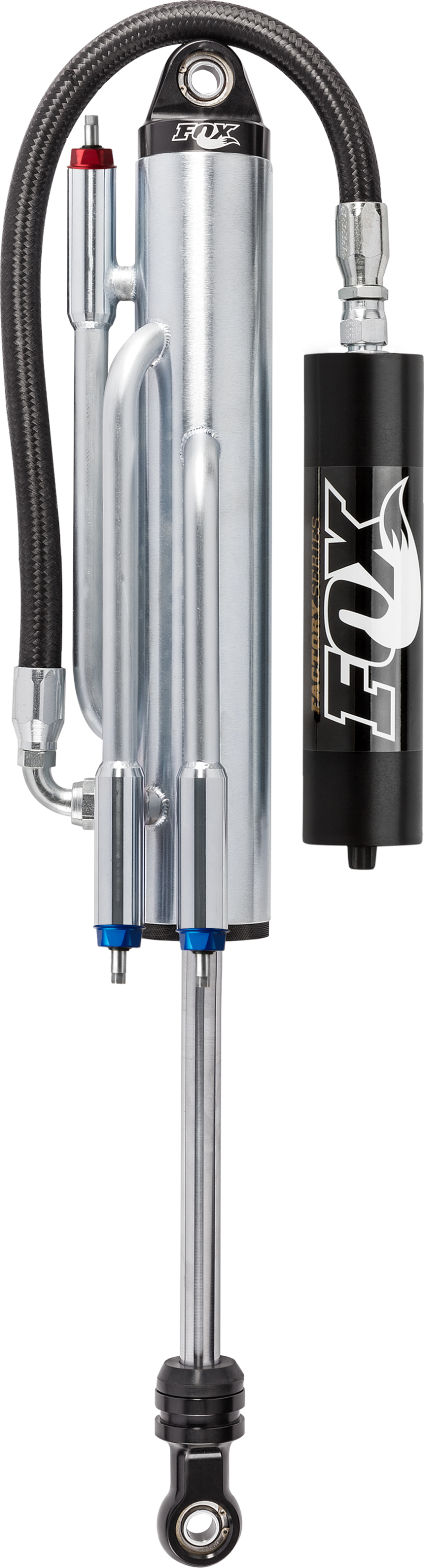 Fox 2.5 Factory Series 10in Remote Res. 3-Tube Bypass (2 Comp/1 Reb) Shock 7/8in (Cust. Valv) - Blk - 980-02-138-1
