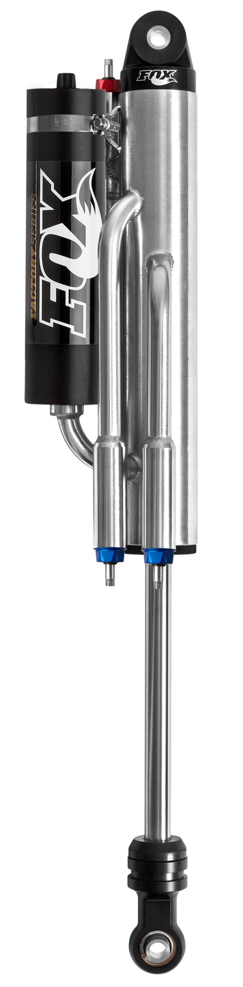Fox 2.5 Factory Series 10in. P/B Res. 4-Tube Bypass Shock (2 Comp/2 Reb) 7/8in. Shaft (21/70) - Blk - 980-02-219