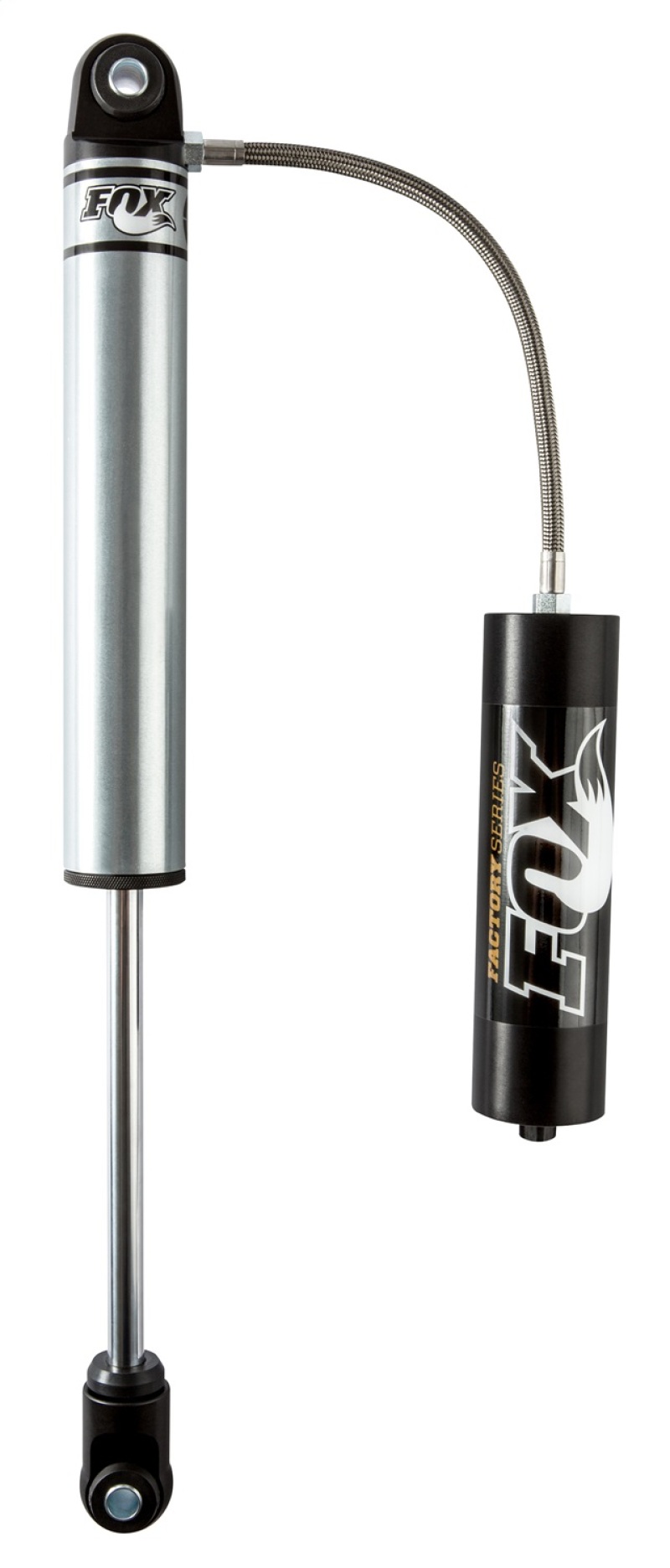Fox 2.0 Factory Series 10in Smooth Bdy Remote Res. Shock w/Hrglss Eyelet/Cap 5/8in Shft (30/75)- Blk - 980-24-032
