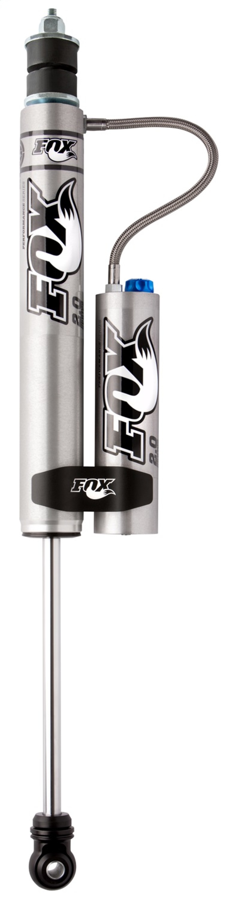 Fox 2.0 Performance Series 10.1in. Smooth Body Reservoir Shock w/CD Adj. (Alum) Std Travel - Black - 985-26-052