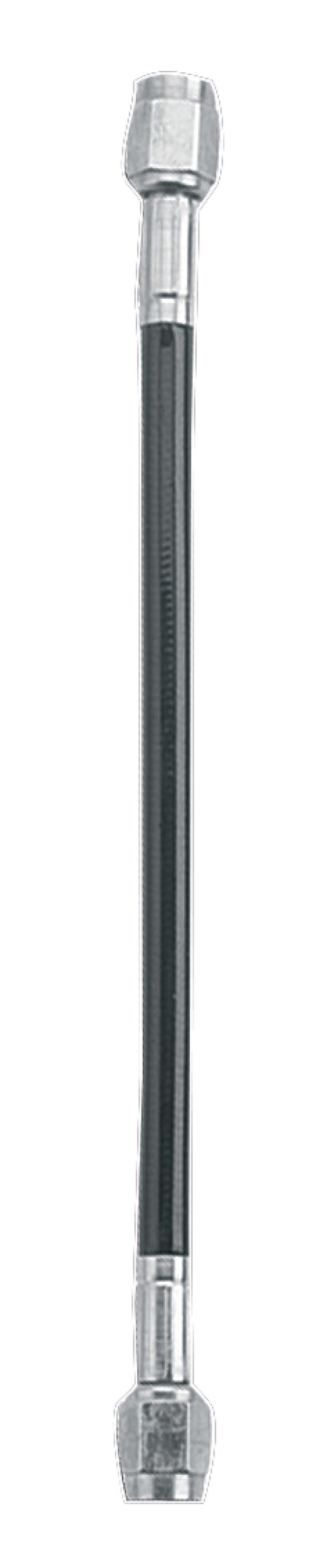Fragola -3AN Ext Black Covered Assembly Straight x Straight 14in - 312014-BL