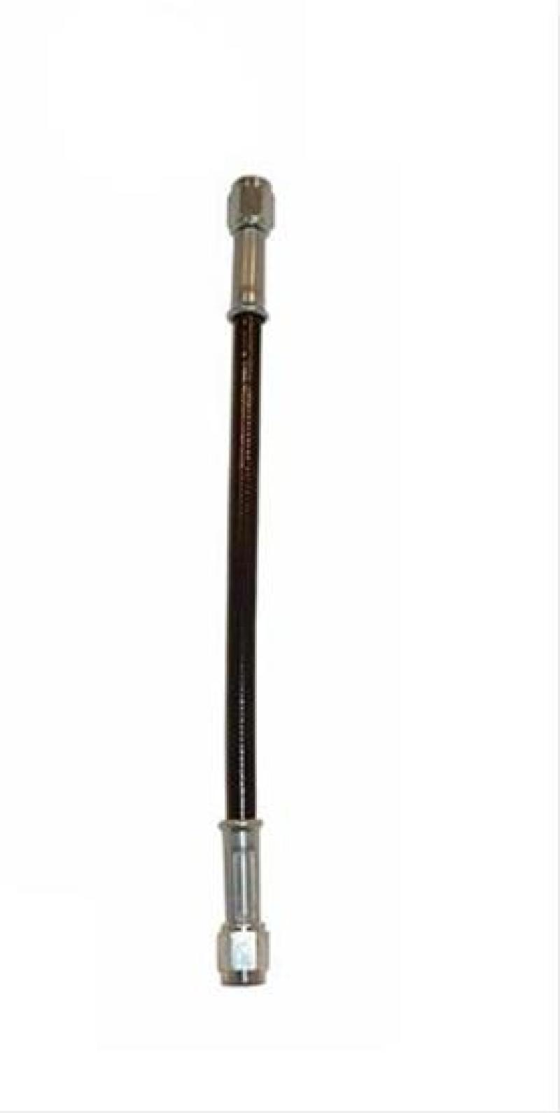 Fragola -4AN PFTE Black Hose Assembly Straight x Straight 10in - 412-1-1-10