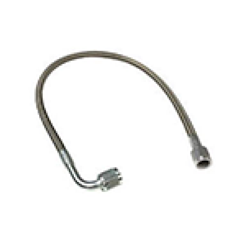 Fragola -4AN PFTE Ext Black Hose Assembly Straight x 90 Degree 30in - 412-1-2-30BL
