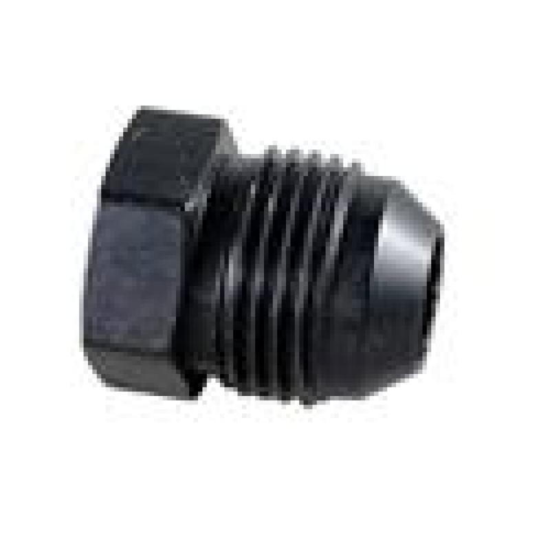 Fragola -16AN Aluminum FlarePlug - Black - 480616-BL