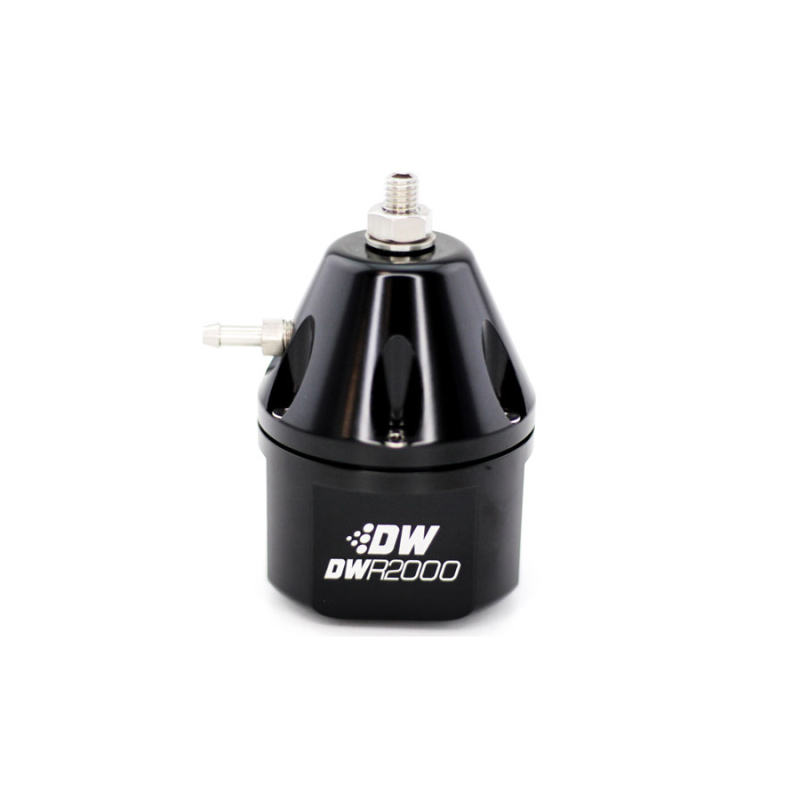 DeatschWerks DWR2000 Adjustable Fuel Pressure Regulator - Black - 6-2000-FRB