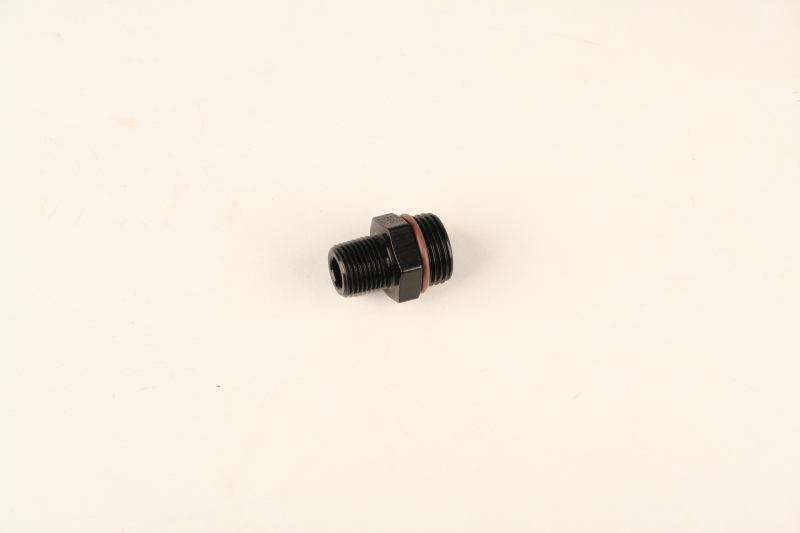 Fragola -10AN O-Ring x 3/8 NPT Adapter - Black - 494001-BL