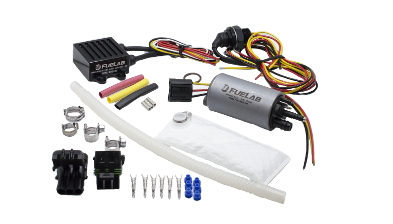 Fuelab 253 In-Tank Brushless Fuel Pump Kit w/9mm Barb & 6mm Siphon/72002/74101/Pre-Filter - 500 LPH - 25314