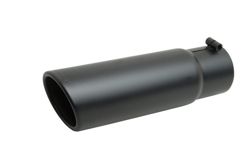 Gibson Rolled Edge Slash-Cut Tip - 6in OD/4in Inlet/19in Length - Black Ceramic - 500652-B