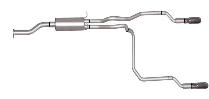 Gibson 98-99 Chevrolet S10 Base 4.3L 1.75in Cat-Back Dual Split Exhaust - Aluminized - 5537