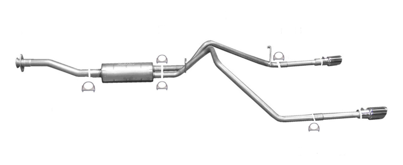 Gibson 15-22 Chevrolet Colorado LT 2.5L 2.25in Cat-Back Dual Split Exhaust - Aluminized - 5586