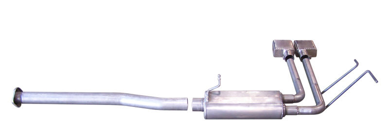 Gibson 08-09 Chevrolet Silverado 1500 LS 4.8L 2.5in Cat-Back Super Truck Exhaust - Aluminized - 5629