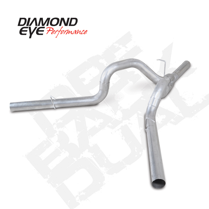 Diamond Eye KIT 4in DPF-BACK DUAL AL: CHEVY 2011-2015 2500/350 - K4163A
