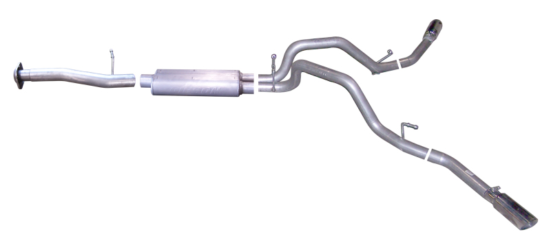 Gibson 07-09 Chevrolet Silverado 1500 LT 4.8L 2.25in Cat-Back Dual Extreme Exhaust - Stainless - 65635