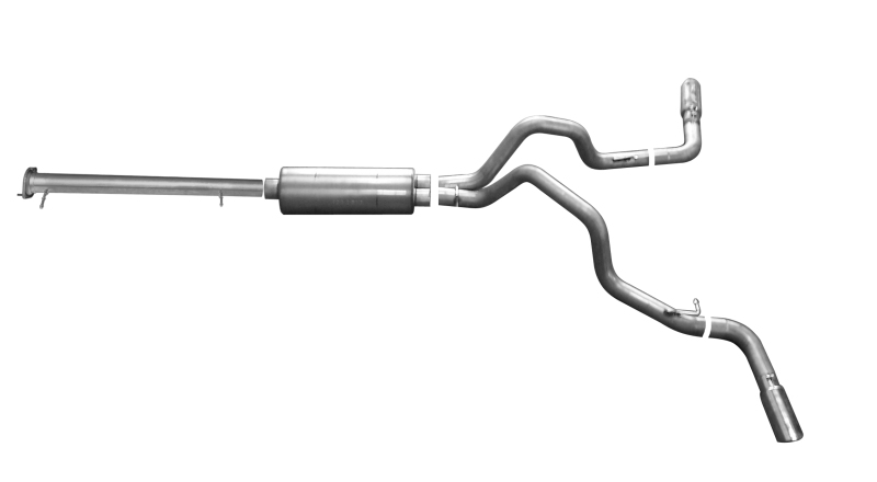 Gibson 15-19 GMC Sierra 2500 HD Base 6.0L 3in Cat-Back Dual Extreme Exhaust - Stainless - 65649